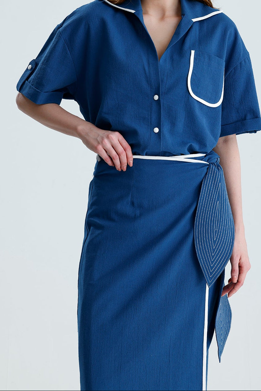 MARIS PAREO SET BLUE