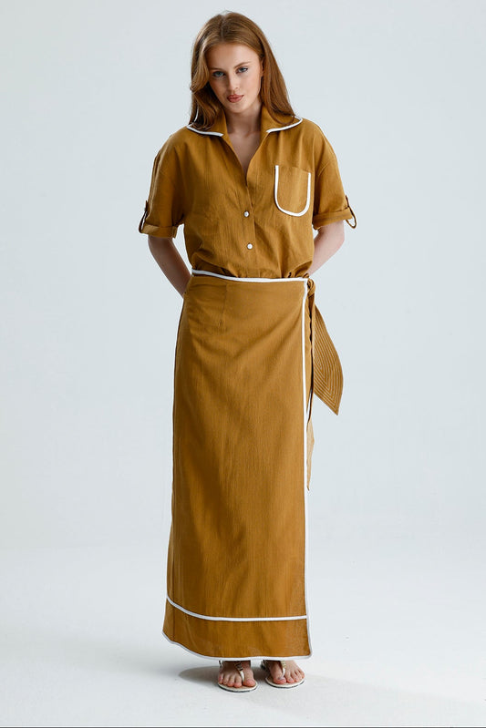 MARIS PAREO SET CAMEL