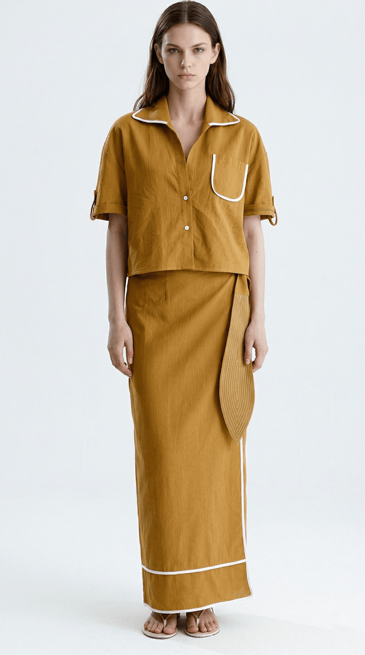 MARIS PAREO SET CAMEL