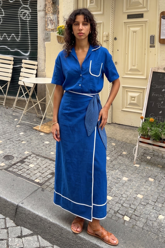 MARIS PAREO SET BLUE