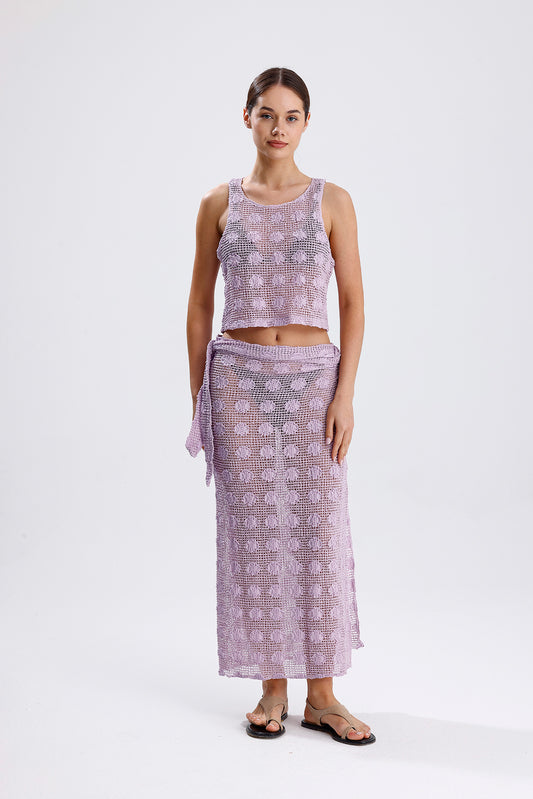 SOLEIL PAREO SET-LILAC