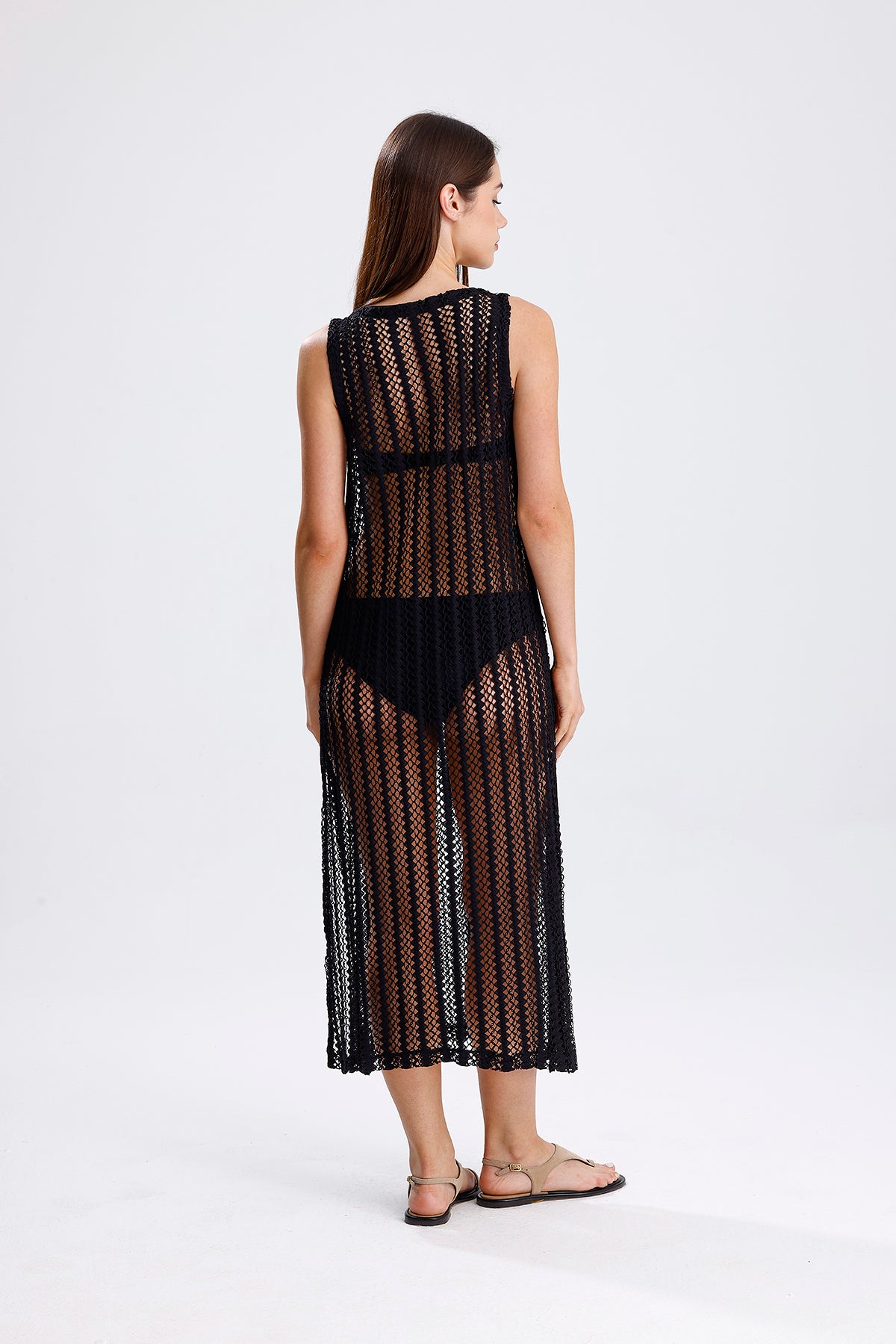 Cincture Siyah Elbise