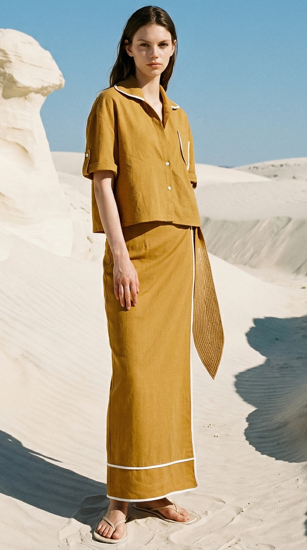 MARIS PAREO SET CAMEL