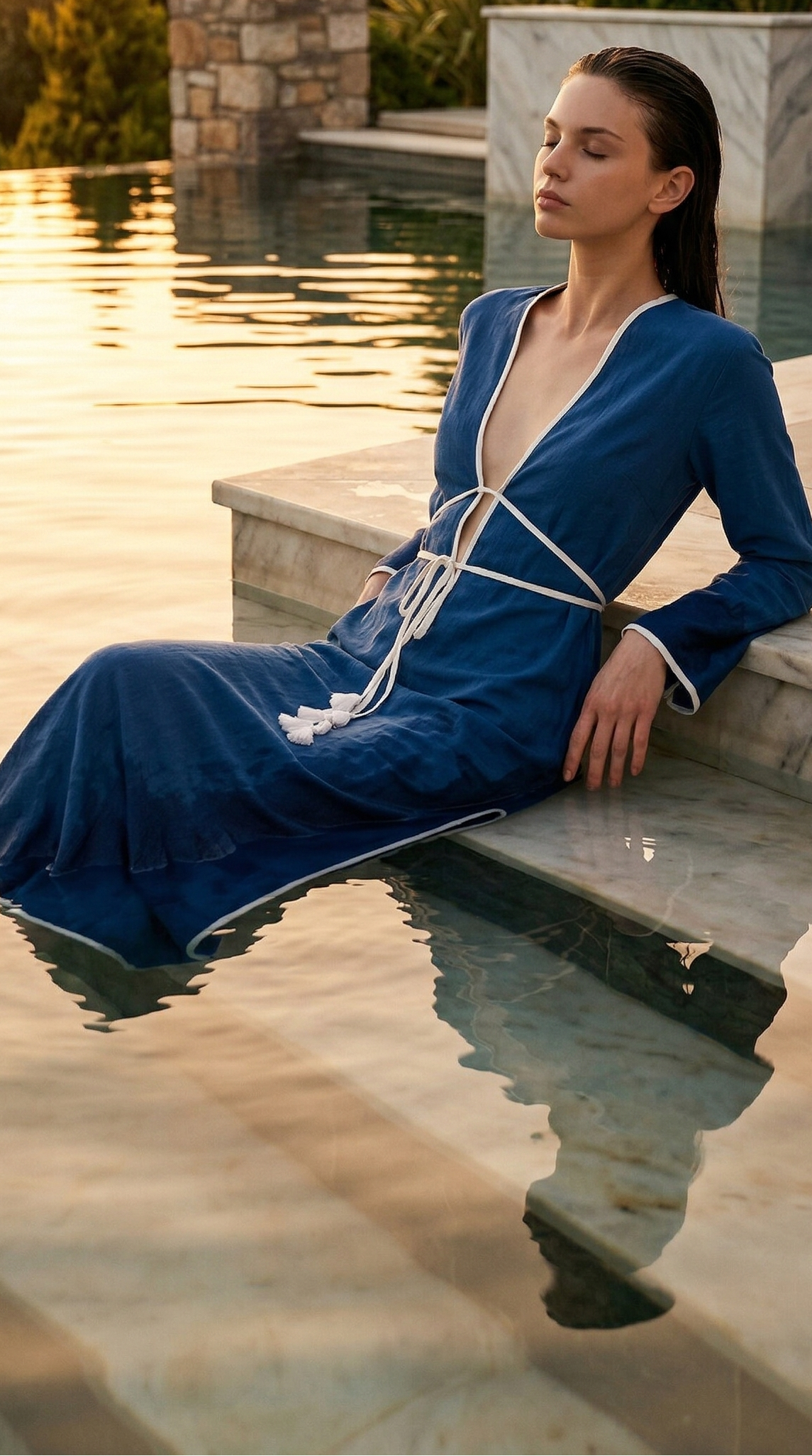 SERENA DRESS BLUE