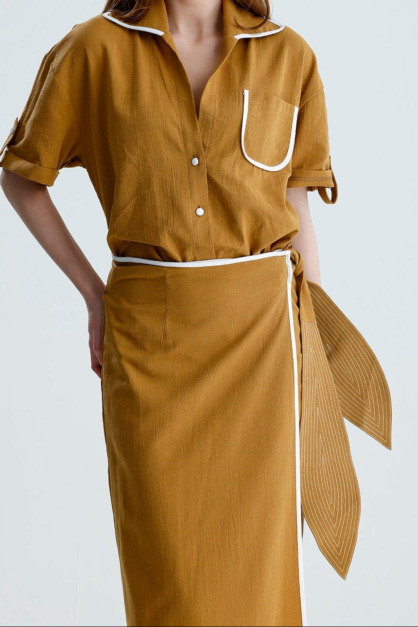 MARIS PAREO SET CAMEL