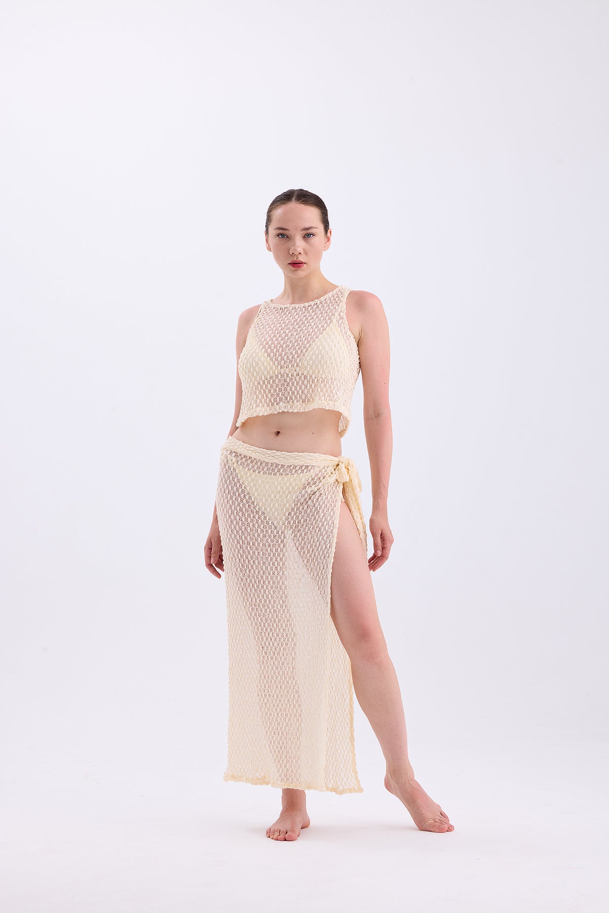 Luisa Ekru Pareo Set