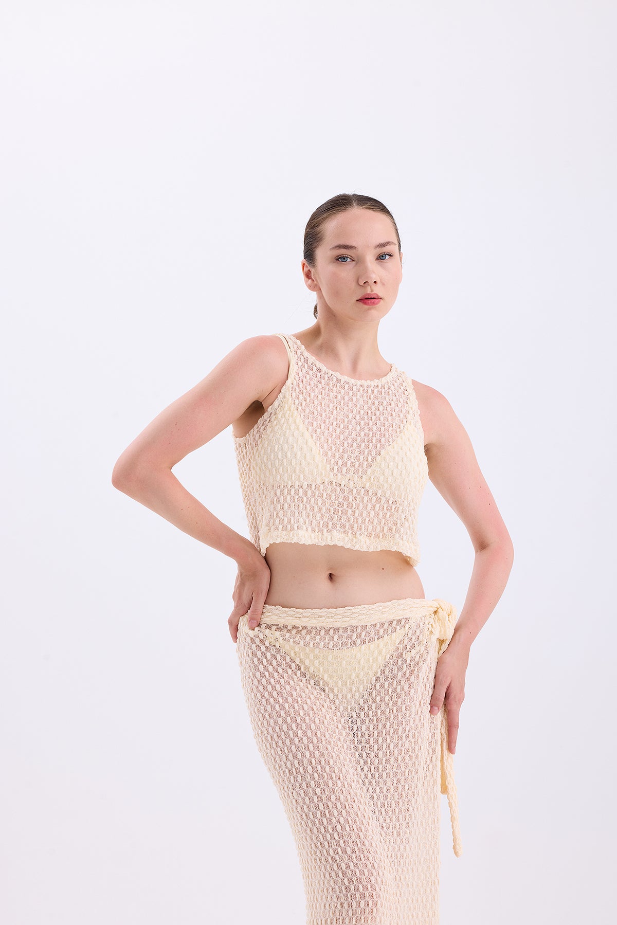 Luisa Ekru Pareo Set