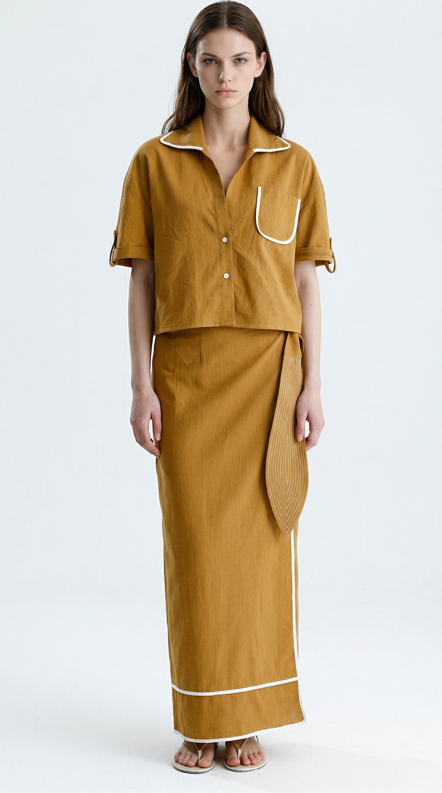 MARIS PAREO SET CAMEL