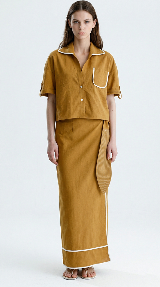 MARIS PAREO SET CAMEL