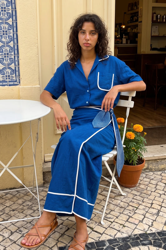 MARIS PAREO SET BLUE