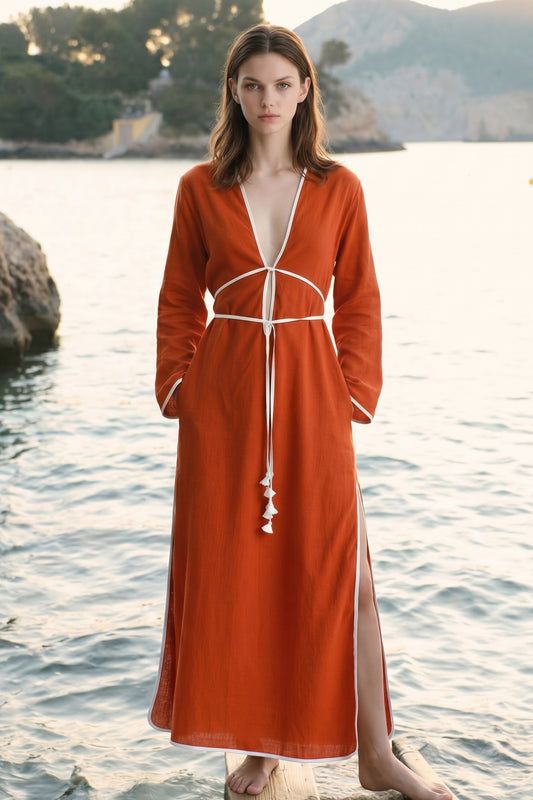 SERENA DRESS TERRACOTTA