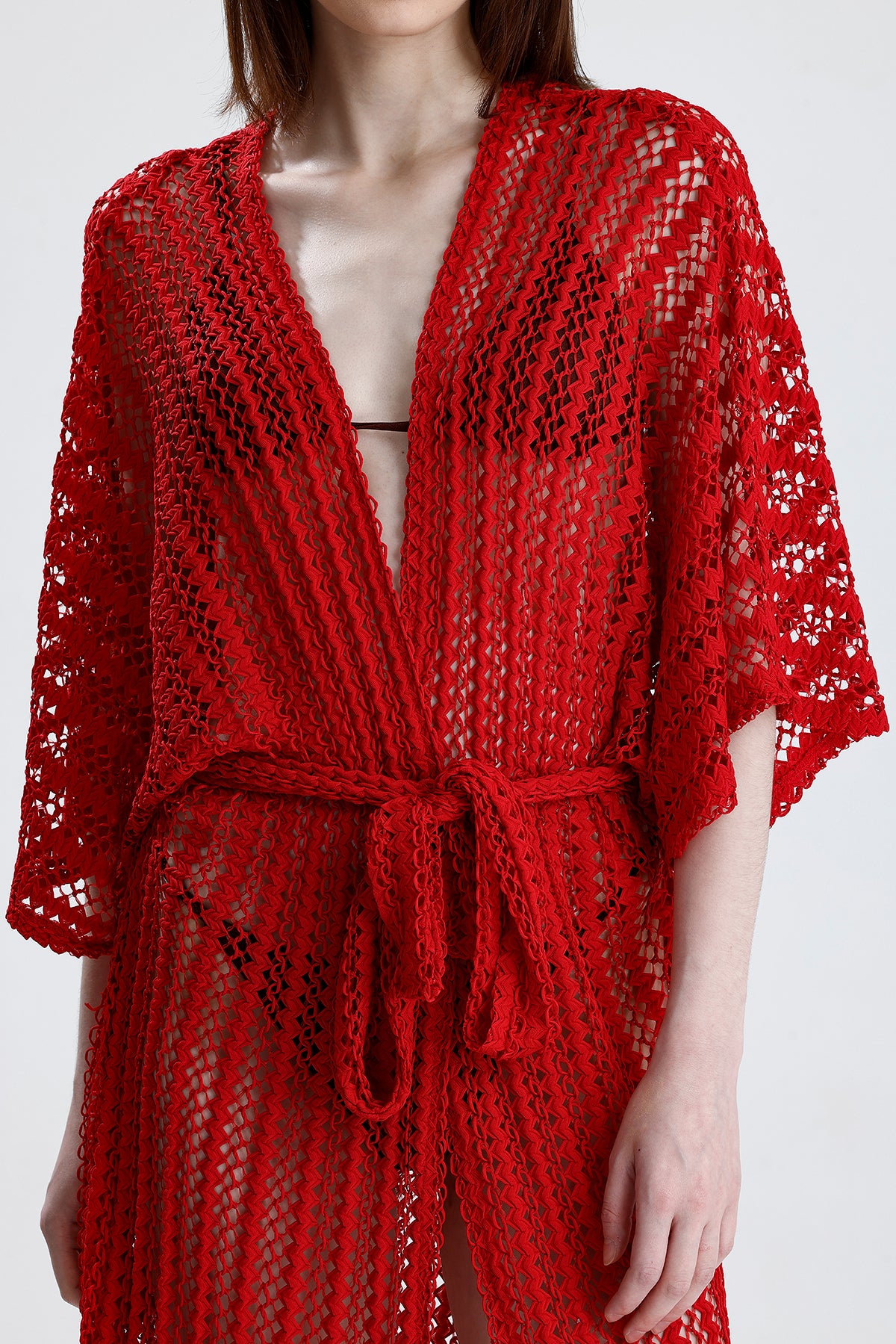 Cincture Kırmızı Kimono