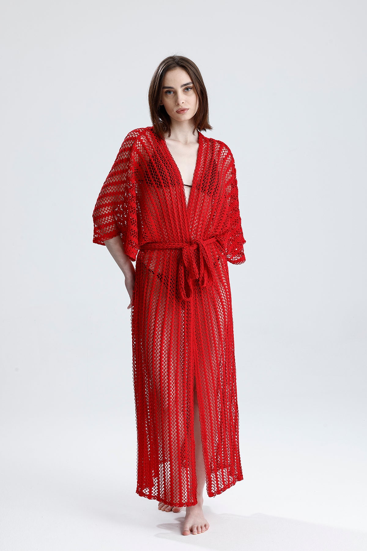 Cincture Kırmızı Kimono