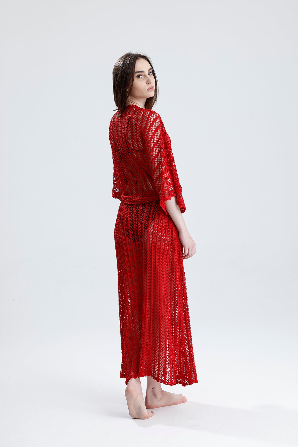 Cincture Kırmızı Kimono