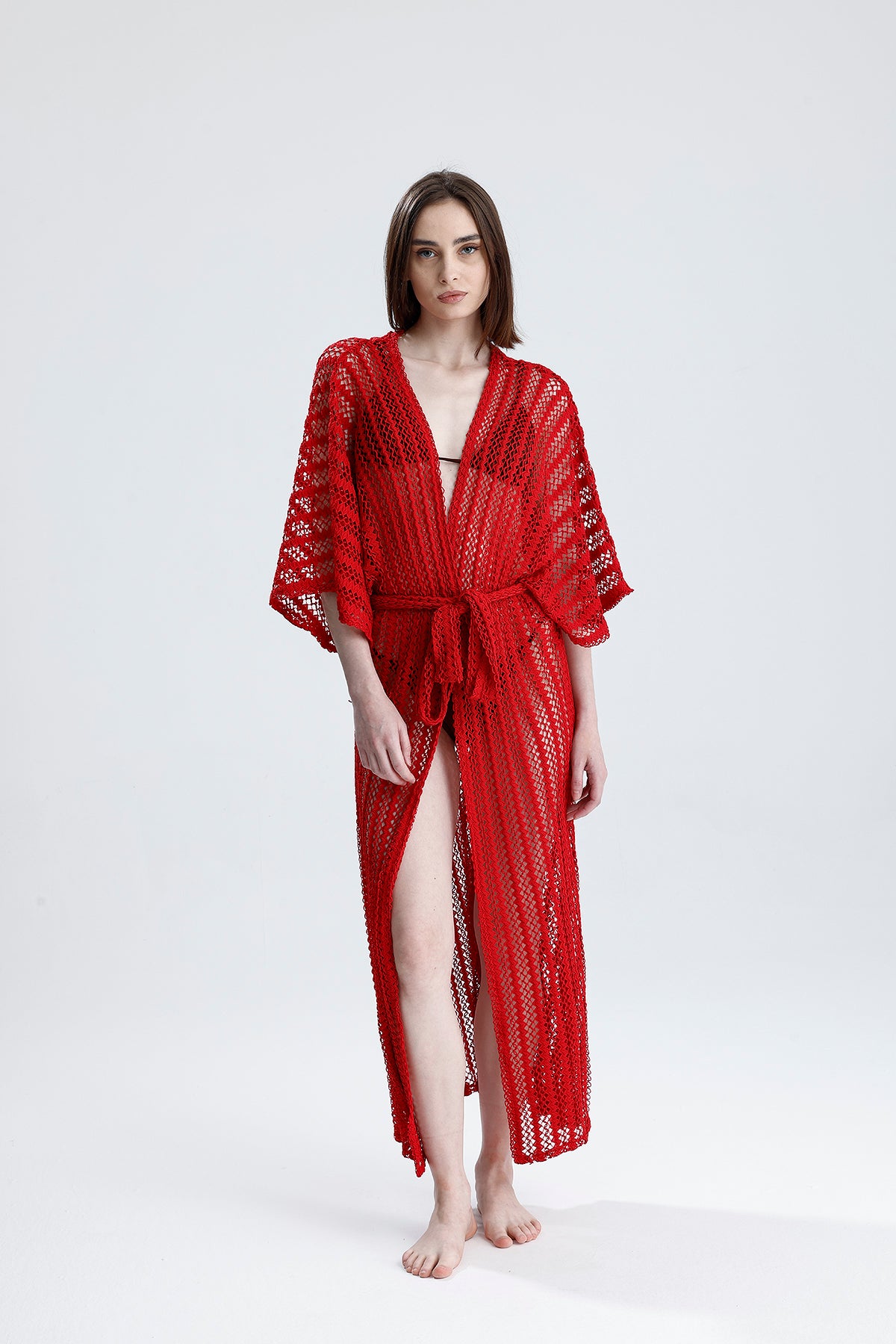 Cincture Kırmızı Kimono