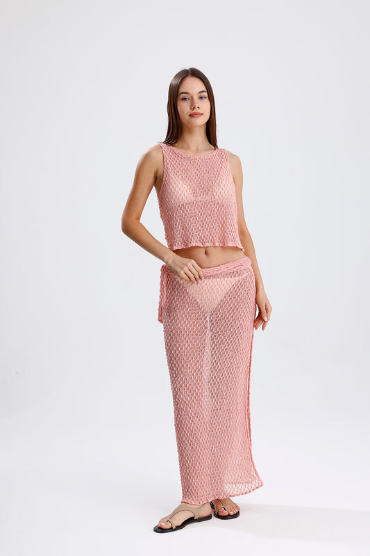 LUISA PAREO SET- SALMON