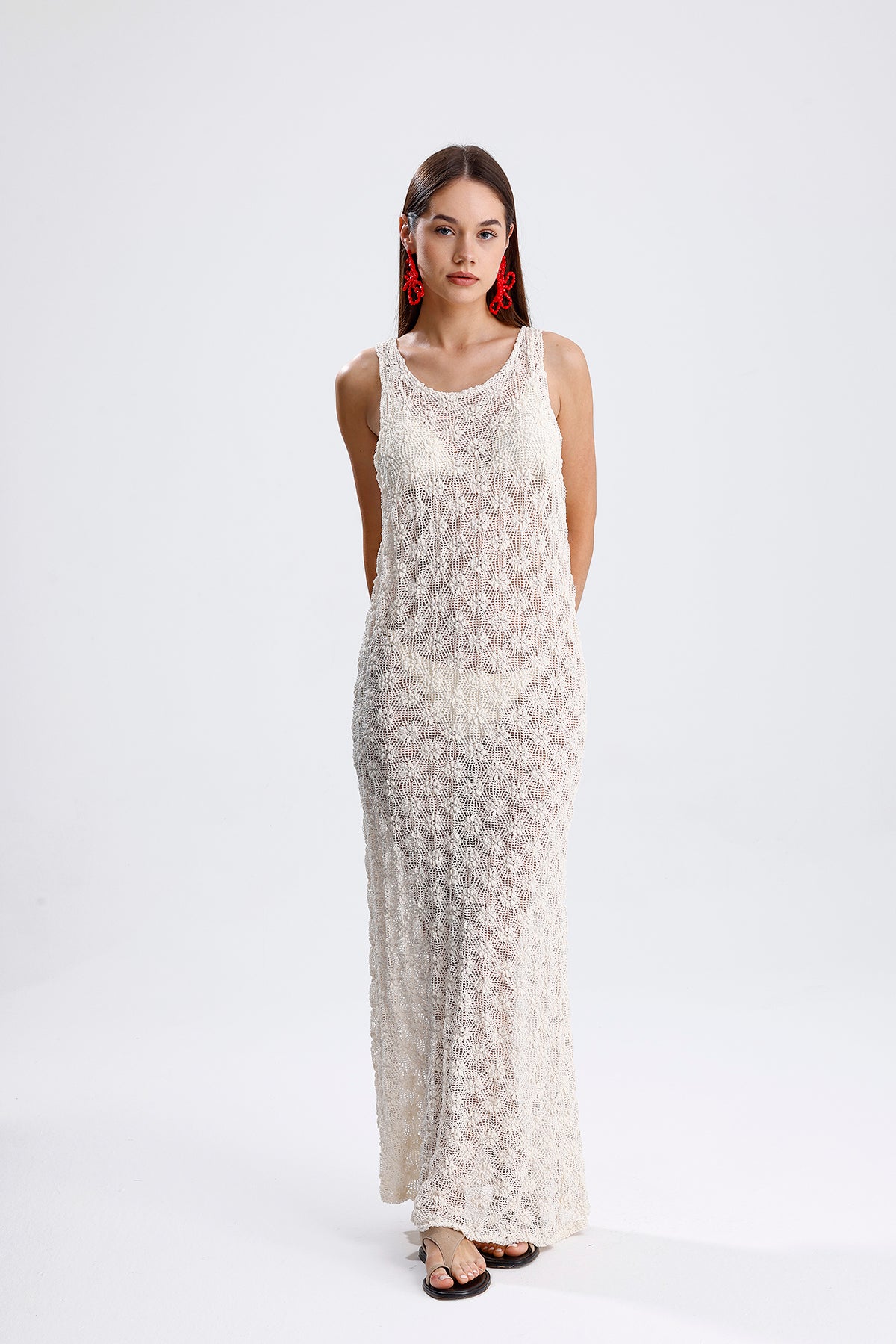 FLEUR DRESS ECRU