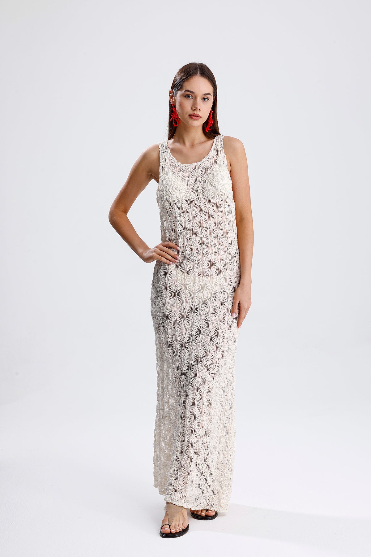 FLEUR DRESS ECRU