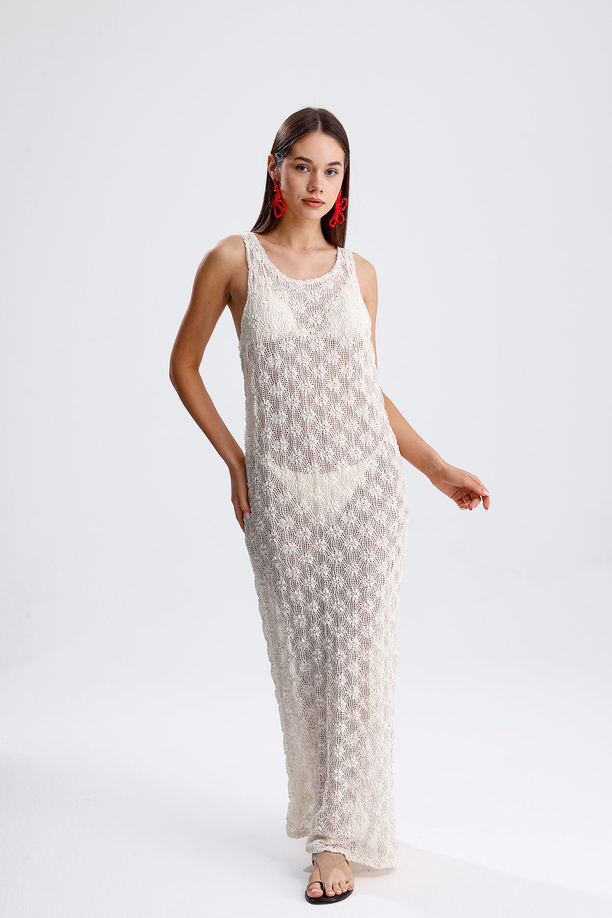 FLEUR DRESS ECRU