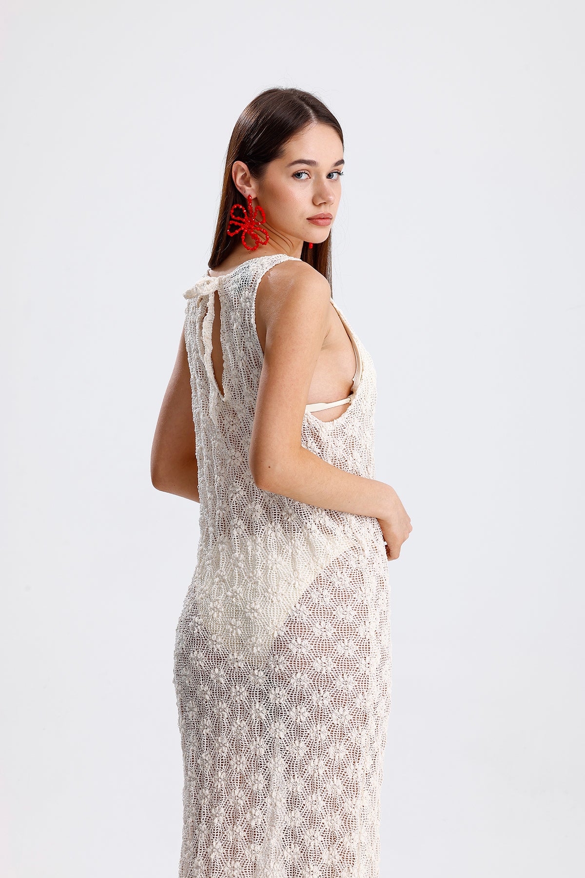 FLEUR DRESS ECRU