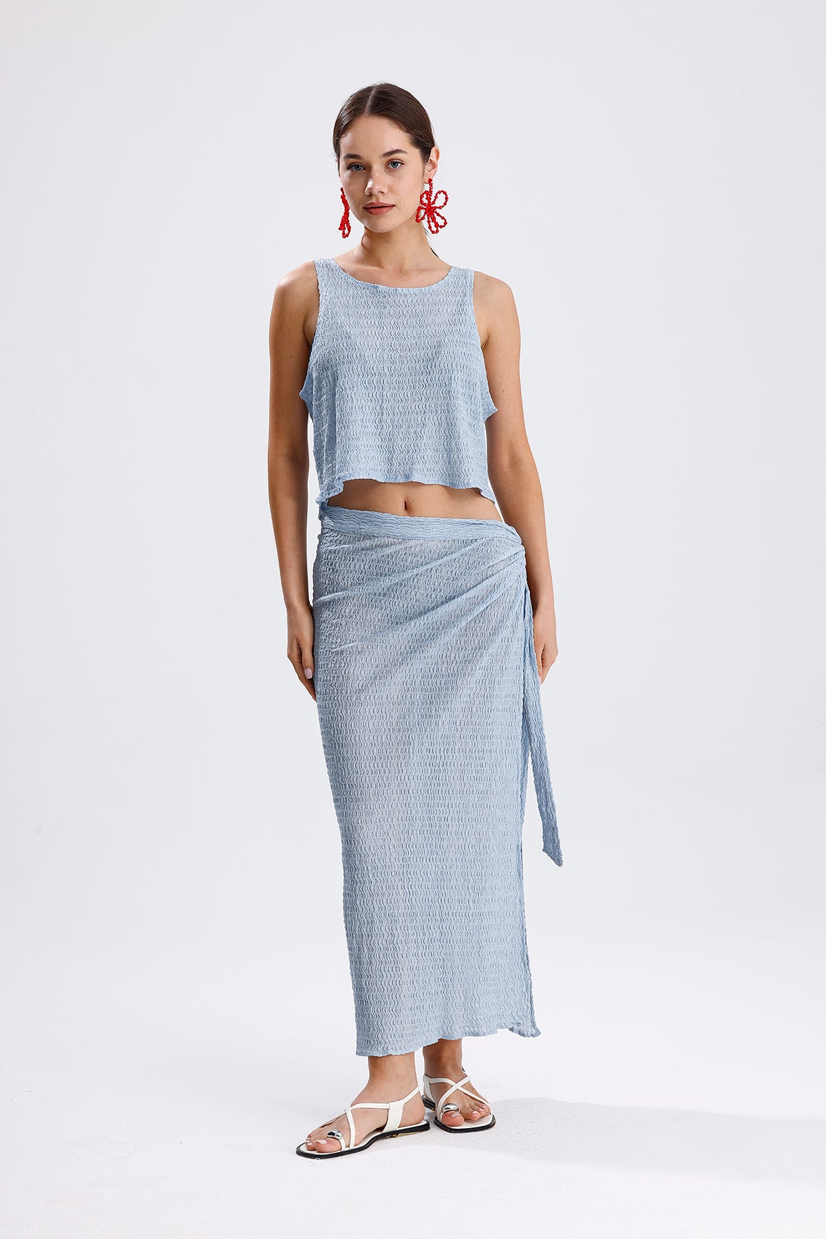 Rome Mavi Pareo Set