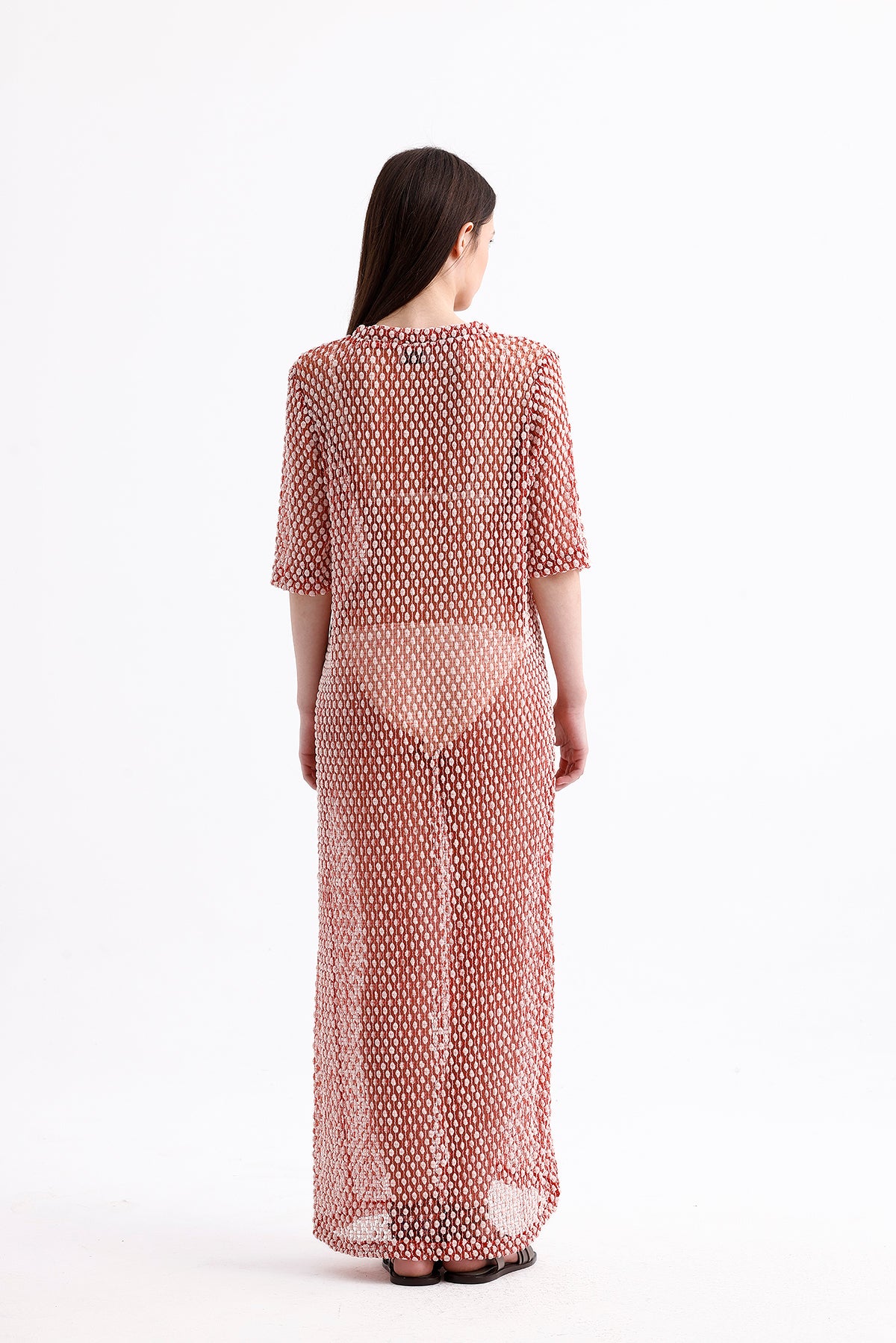 Pearl Kırmızı Kaftan Elbise