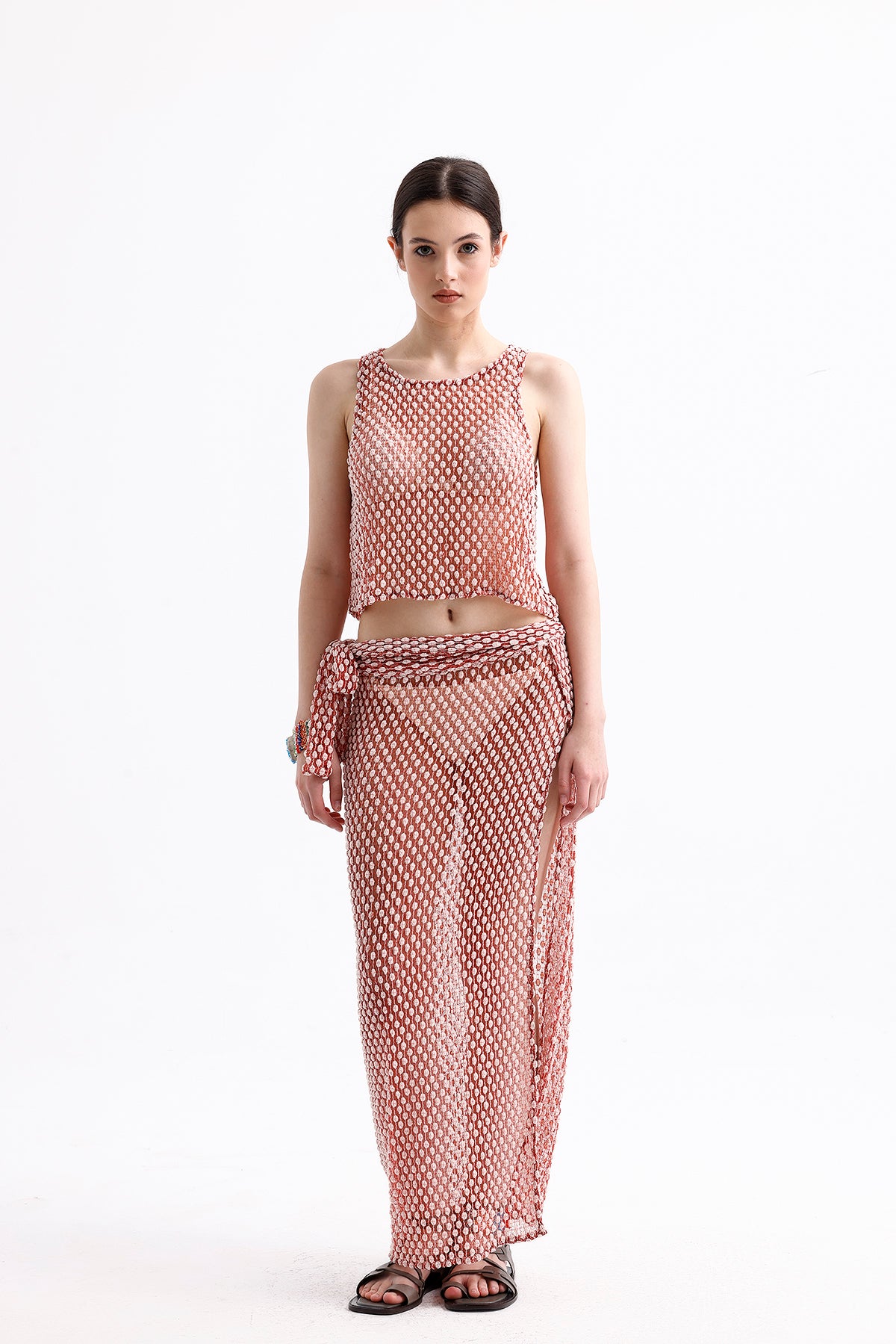 Pearl Kırmızı Pareo Set